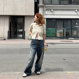 Balloon Low-Waist Denim