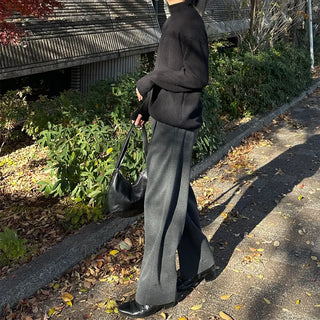 (Unisex) Ribbed Fingerhole Turtleneck
