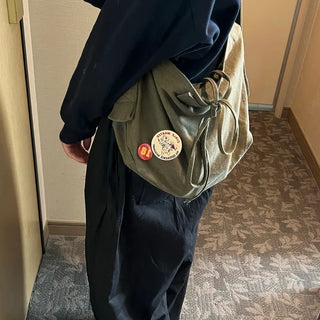 (Unisex) One-Shoulder Canvas Bag