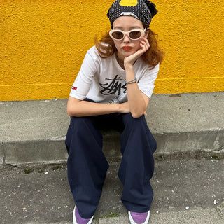 Pastel oval sunglasses
