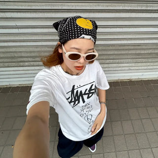 Pastel oval sunglasses