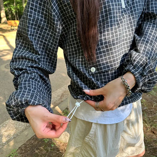 Check pocket anorak