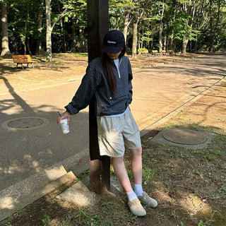 Check pocket anorak