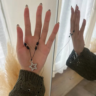 (Unisex) Pointed Star Knot Necklace