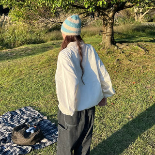 (Unisex) Stitch Wash Anorak Sweatshirt