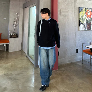 (Unisex) Damaged Comfort Knit