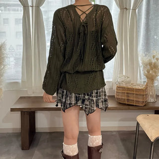 Loose crochet knit