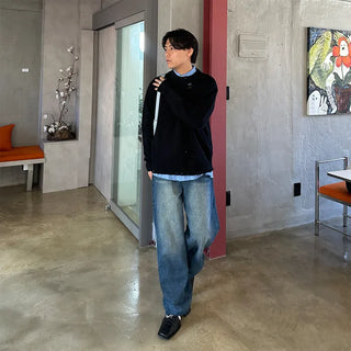(Unisex) Damaged Comfort Knit