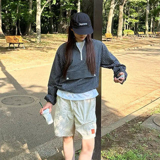 Check pocket anorak
