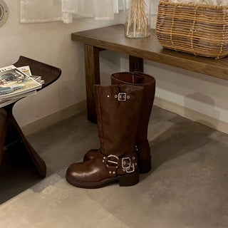 Rock Belt Long Boots
