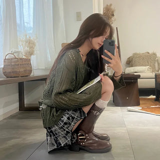 Rock Belt Long Boots