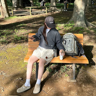 Check pocket anorak