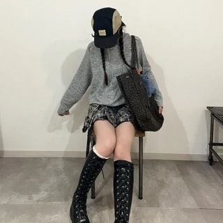 Slit Hooded T-shirt