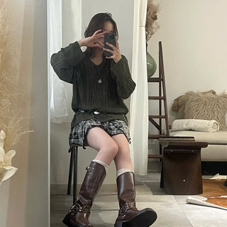 Loose crochet knit