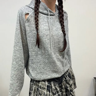 Slit Hooded T-shirt