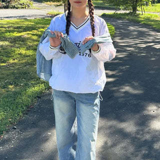 (Unisex) Original Sporty Nylon Sweatshirt