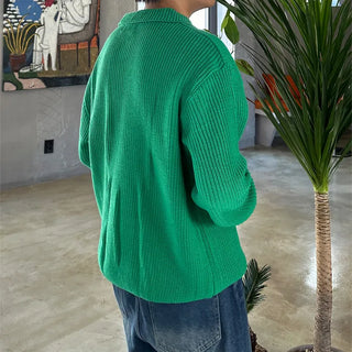 (Unisex) Color Half-Zip Knit