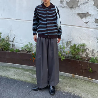 (Unisex) Striped Color Cardigan