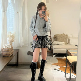 Slit Hooded T-shirt