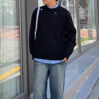(Unisex) Damaged Comfort Knit