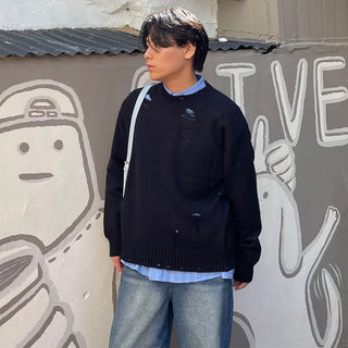 (Unisex) Damaged Comfort Knit