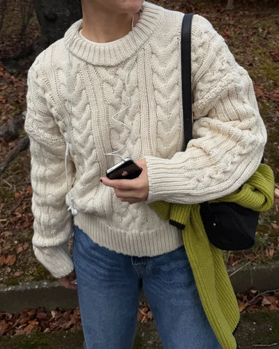 Cable Knit Crew Neck