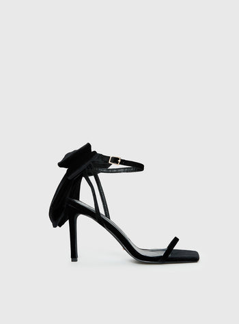 Billini Elesa Bow Detail Stiletto Heels Black