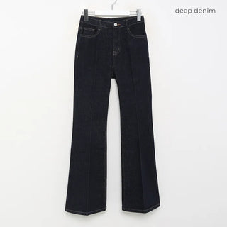 Bootcut low-rise denim pants