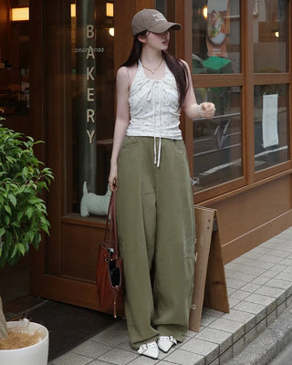 Loose-fit balloon wide pants