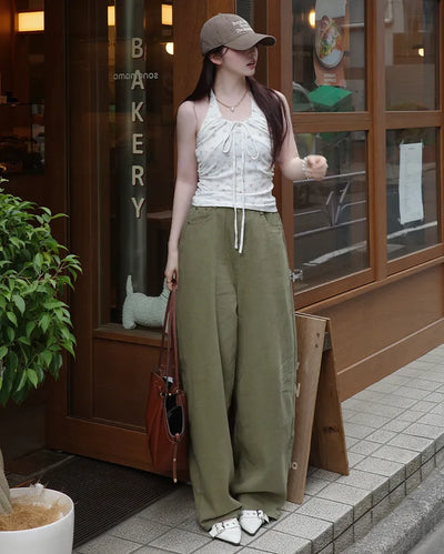 Loose-fit balloon wide pants