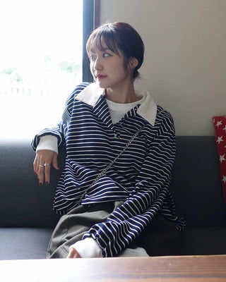 Manny Color Border Long T-Shirt