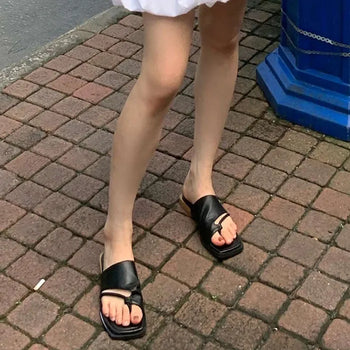 Natural leather sandals