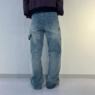 (Unisex) Vintage-style denim pants