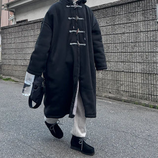 Hoodie Bomber Long Jacket