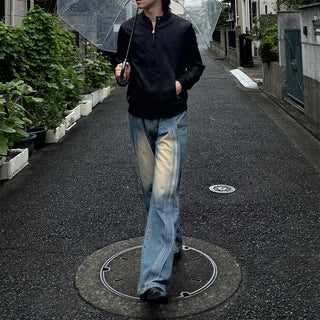 Wave Wash Vintage Denim Pants