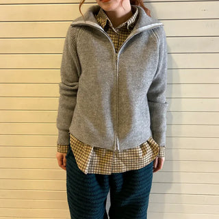 Double zip-up knit