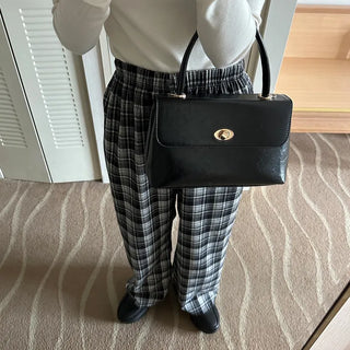 Checked Banding Pants