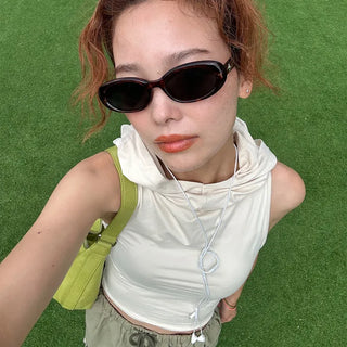 Mini oval sunglasses