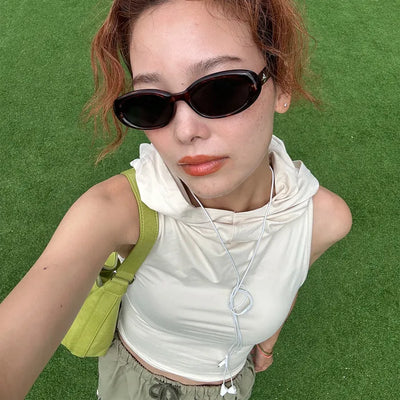 Mini oval sunglasses