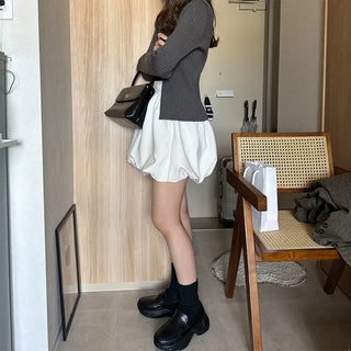 Balloon mini skirt