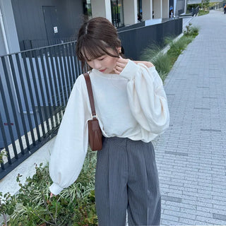 Cropped off-shoulder sweatshirt