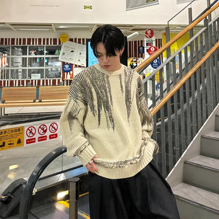 (unisex) Painted Nuance Round Knit