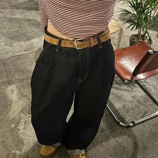 Suede square belt