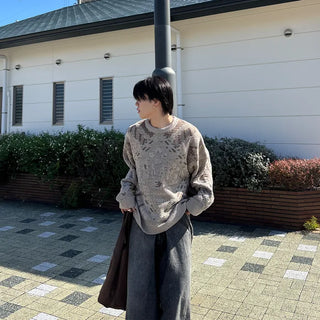 (Unisex) Geometric Sweat Knit
