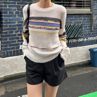 Multi-border color weaving knit