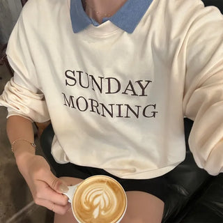 SUNDAY Lettering Sweatshirt