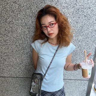Colored oval glasses