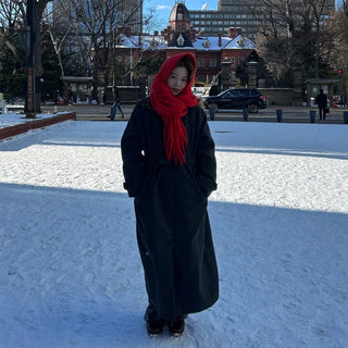 Plain Long Hairy Scarf