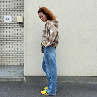 Hooded check shirt
