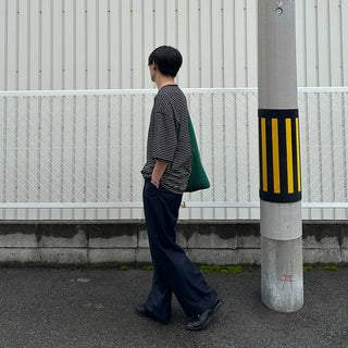 Washed border T-shirt